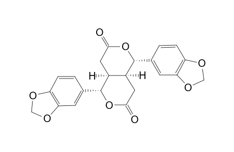 2,7-Bis[3,4-(methylenedioxy)phenyl]-3,8-dioxobicyclo[4.4.0]decane-4,9-dione