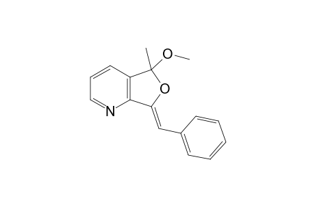 2-Methyl-2-methoxy-7-(phenylmethylidene)-2-hydropyrido[2,3-c]furan
