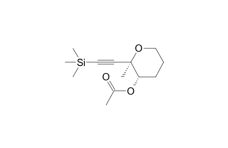 (2R*,3S*)-3-Acetoxy-2-methyl-2-(trimethylsilyl)ethynyltetrahydropyran