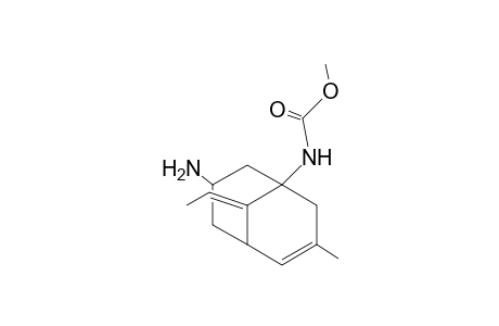 (1RS,5SR,7RS,9E)-(7-Amino-9-ethylidene-3-methylbicyclo[3.3.1]non-3-en-1-yl)carbamic acid methyl ester