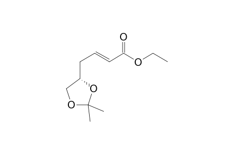 (E)-4-[(4S)-2,2-dimethyl-1,3-dioxolan-4-yl]-2-butenoic acid ethyl ester