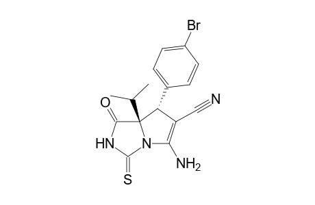 (7R,7aS)-5-Amino-7-(4-bromophenyl)-7a-isopropyl-1-oxo-3-thioxo-2,3,7,7a-tetrahydro-1H-pyrrolo[1,2-c]imidazole-6-carbonitrile