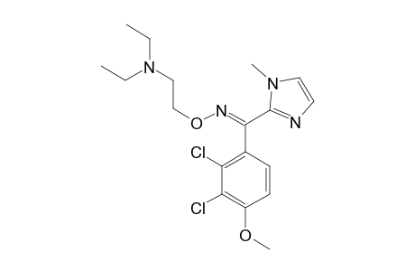 2-[[(2,3-dichloro-4-methoxy-phenyl)-(1-methylimidazol-2-yl)methylene]amino]oxyethyl-diethyl-amine