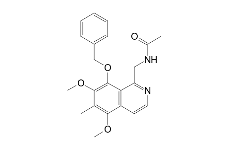 1-Acetylaminomethyl-8-benzyloxy-5,7-dimethoxy-6-methylisoquinoline
