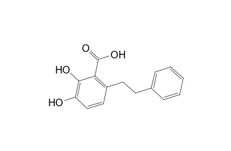 Benzoic acid, 2,3-dihydroxy-6-(2-phenylethyl)-