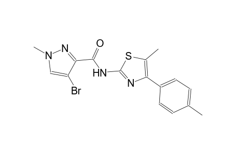 4-bromo-1-methyl-N-[5-methyl-4-(4-methylphenyl)-1,3-thiazol-2-yl]-1H-pyrazole-3-carboxamide