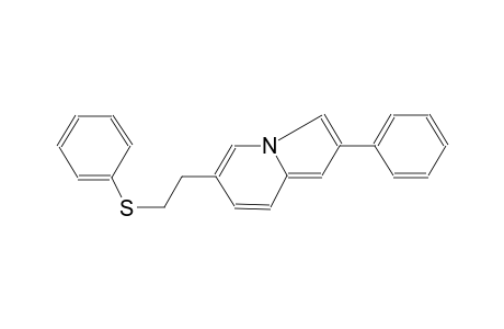 indolizine, 2-phenyl-6-[2-(phenylthio)ethyl]-