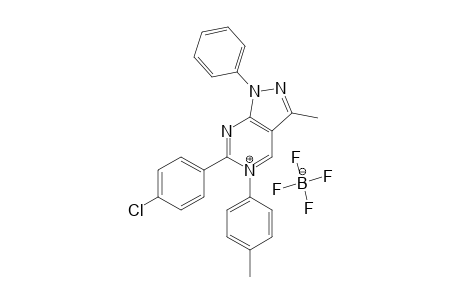 3-Methyl-1-phenyl-5-(4-methylphenyl)-6-(4-chlorophenyl)-1H-pyrazolo[3,4-d]pyrimidinium tetrafluoroborate