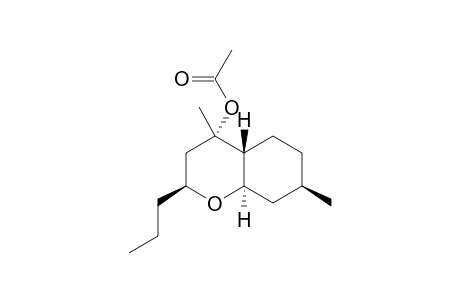 [(2S,4S,4aR,7R,8aR)-4,7-dimethyl-2-propyl-2,3,4a,5,6,7,8,8a-octahydrochromen-4-yl] acetate