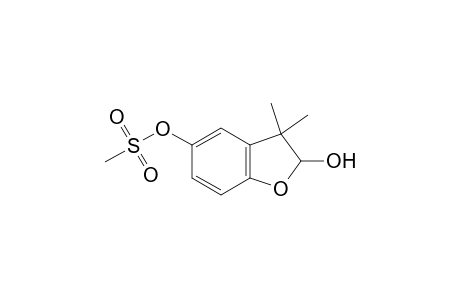 2,5-Benzofurandiol, 2,3-dihydro-3,3-dimethyl-, 5-methanesulfonate, (.+-.)-