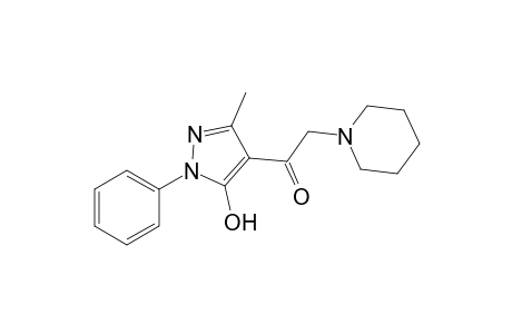 1-(5-Hydroxy-3-methyl-1-phenyl-1H-pyrazol-4-yl)-2-(piperidin-1-yl)ethanone