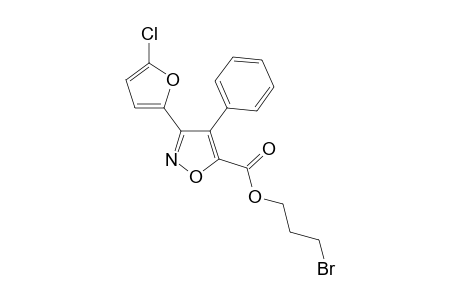 3-Bromopropyl [3-(5-Chlorofuran-2-yl)-4-phenylisoxazole-5-yl]carboxylate