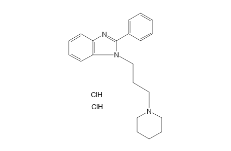 2-PHENYL-1-(3-PIPERIDINOPROPYL)BENZIMIDAZOLE, DIHYDROCHLORIDE