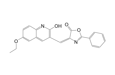 (4E)-4-[(6-ethoxy-2-hydroxy-3-quinolinyl)methylene]-2-phenyl-1,3-oxazol-5(4H)-one