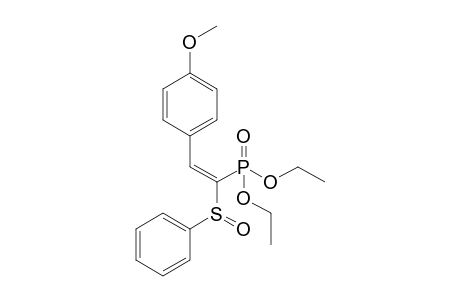 Diethyl (E)-2-(4-Methoxyphenyl)-1-(phenylsulfinyl)ethenylphosphonate
