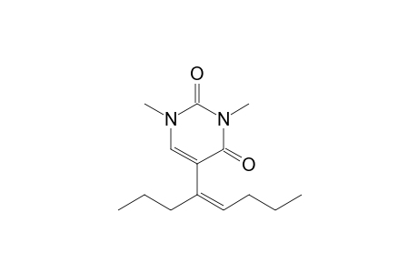 1,3-Dimethyl-5-(1-propyl-1-pentenyl)uracil