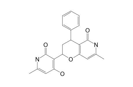 (+/-)-2-(4-HYDROXY-6-METHYL-2-OXO-1,2-DIHYDROPYRIDIN-3-YL)-7-METHYL-4-PHENYL-3,4-DIHYDRO-2H-PYRANO-[3,2-C]-PYRIDIN-5(6H)-ONE