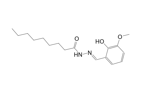 N'-[(E)-(2-hydroxy-3-methoxyphenyl)methylidene]nonanohydrazide
