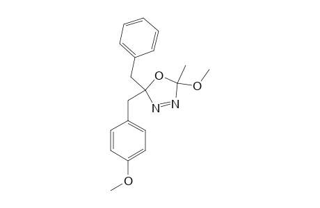 5-BENZYL-2-METHOXY-5-(4-METHOXYBENZYL)-2-METHYL-DELTA-3-1,3,4-OXADIAZOLINE;MAJOR-ISOMER