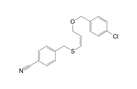 (4-Cyanobenzyl) 3-[(4-chlorophenyl)]oxy]propenyl sulfide