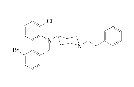 N-(3-Bromobenzyl)-N-(2-chlorophenyl)-1-(2-phenylethyl)piperidin-4-amine