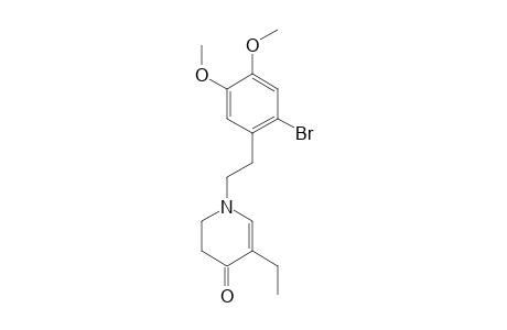 N-[2-(2-Bromo-4,5-dimethoxyphenyl)ethyl]-2,3-didehydro-3-ethyl-4-oxopiperidine