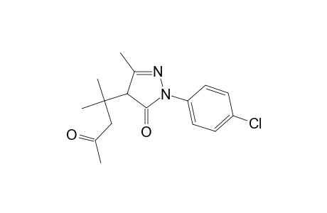 2-(4-Chlorophenyl)-4-(1,1-dimethyl-3-oxo-butyl)-5-methyl-4H-pyrazol-3-one