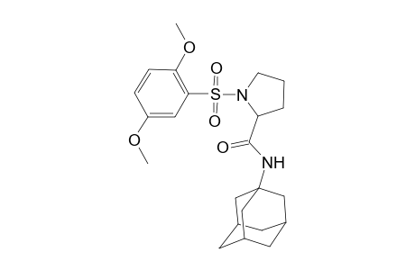 2-Pyrrolidinecarboxamide, 1-[(2,5-dimethoxyphenyl)sulfonyl]-N-tricyclo[3.3.1.1(3,7)]dec-1-yl-