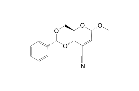 METHYL-4,6-O-BENZYLIDENE-3-CYANO-2,3-DIDEOXY-ALPHA-D-ERYTHRO-HEX-2-ENOPYRANOSIDE