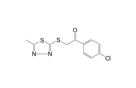 ethanone, 1-(4-chlorophenyl)-2-[(5-methyl-1,3,4-thiadiazol-2-yl)thio]-