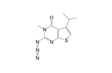2-AZIDO-5-ISOPROPYL-3-METHYLTHIENO-[2,3-D]-PYRIMIDIN-4-ONE;MINOR-PRODUCT
