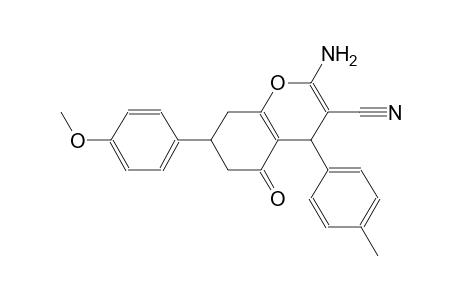 4H-1-benzopyran-3-carbonitrile, 2-amino-5,6,7,8-tetrahydro-7-(4-methoxyphenyl)-4-(4-methylphenyl)-5-oxo-