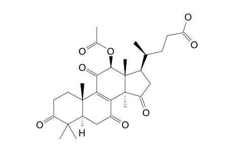 LUCIDENIC-ACID-D;12-BETA-ACETOXY-4,4,14-ALPHA-TRIMETHYL-3,7,11,15-TETRAOXO-5-ALPHA-CHOL-8-EN-24-OIC-ACID