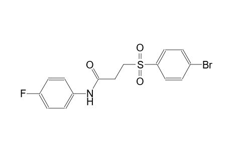 propanamide, 3-[(4-bromophenyl)sulfonyl]-N-(4-fluorophenyl)-