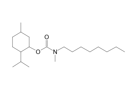 Carbamic acid, N-methyl-N-octyl-, (1R)-(-)-menthyl ester