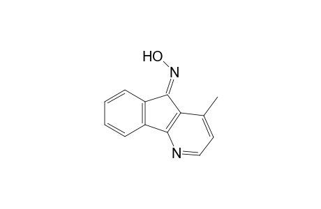 5H-Indeno[1,2-b]pyridin-5-one, 4-methyl-, oxime