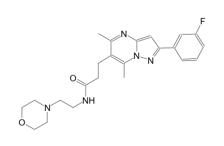pyrazolo[1,5-a]pyrimidine-6-propanamide, 2-(3-fluorophenyl)-5,7-dimethyl-N-[2-(4-morpholinyl)ethyl]-