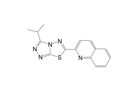quinoline, 2-[3-(1-methylethyl)[1,2,4]triazolo[3,4-b][1,3,4]thiadiazol-6-yl]-