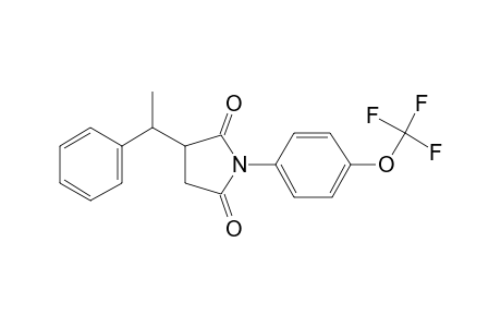Pyrrolidine-2,5-dione, 3-(1-phenylethyl)-1-(4-trifluoromethoxyphenyl)-