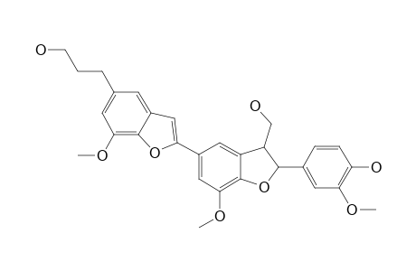 TRANS-5-(3-HYDROXYPROPYL)--7-METHOXY-2-(2,3-DIHYDRO-3-HYDROXYMETHYL-7-METHOXY_2-(3-METHOXY-4-HYDROXYLPHENYL)-BENZOFURAN-5-YL)-BENZOFURAN