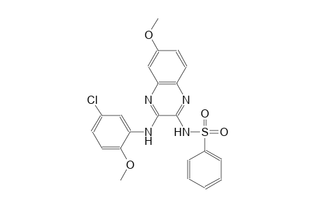benzenesulfonamide, N-[3-[(5-chloro-2-methoxyphenyl)amino]-6-methoxy-2-quinoxalinyl]-