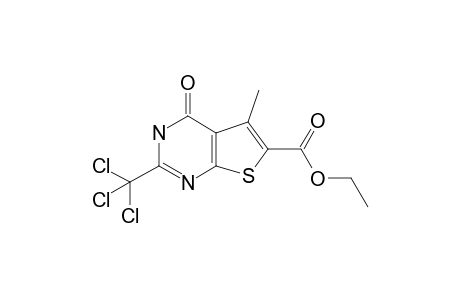 4-keto-5-methyl-2-(trichloromethyl)-3H-thieno[5,4-d]pyrimidine-6-carboxylic acid ethyl ester