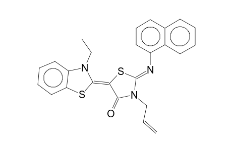 3-Allyl-5-(3-ethyl-2(3H)-benzothiazolylidene)-2-(1-naphthylimino)-4-thiazolidinone