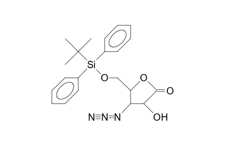 cis-4-Azido-5-(T-butyl-diphenyl-silyloxymethyl)-3-hydroxy-tetrahydro-furan-2-one