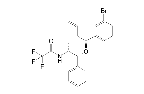 (4S,1'R,2'R)-4-(m-Bromophenyl)-4-(2'-trifluoroacetylamido-1'-phenylpropyloxy)but-1-ene