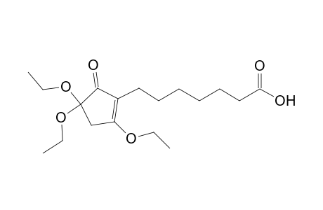 1-Cyclopentene-1-heptanoic acid, 2,4,4-triethoxy-5-oxo-