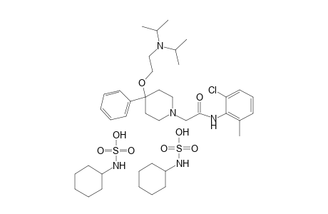 6'-CHLORO-2-{4-[2-(DIPROPYLAMINO)ETHOXY]4-PHENYLPIPERIDINO}o-ACETOTOLUIDINE, CYCLOHEXYLSULFAMATE