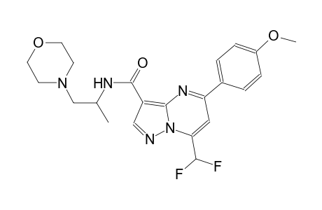 7-(difluoromethyl)-5-(4-methoxyphenyl)-N-[1-methyl-2-(4-morpholinyl)ethyl]pyrazolo[1,5-a]pyrimidine-3-carboxamide