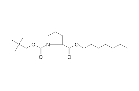 D-Proline, N-neopentyloxtcarbonyl-, heptyl ester