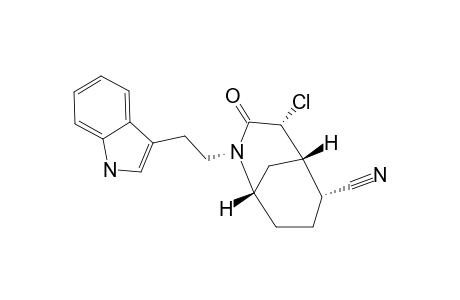 (1RS,4SR,5RS,6SR)-4-CHLORO-2-[2-(3-INDOLYL)-ETHYL]-3-OXO-2-AZABICLO-[3.3.1]-NONANE-6-CARBONITRILE